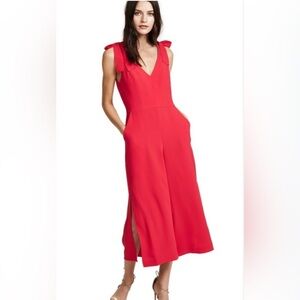 Amanda Uprichard Red Iris Jumpsuit